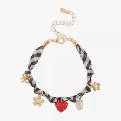 Bijoux Bar Womens Heart Charm Bracelet