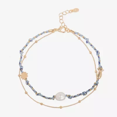 Bijoux Bar Womens 7.5 Inch Solid Link Round Ankle Bracelet