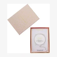 Footnotes Multi Strand Womens Cubic Zirconia Cross Bolo Bracelet