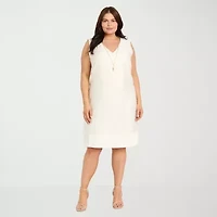 R & M Richards Womens Plus Jacket Dress