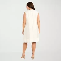 R & M Richards Womens Plus Jacket Dress