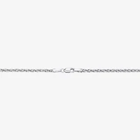 Womens 10K Gold Inch Rope Chain Necklace