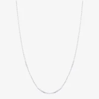 Womens 14K Gold 22 Inch Box Chain Necklace