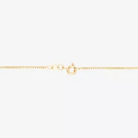 Womens 14K Gold 16 Inch Box Chain Necklace