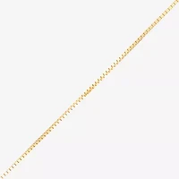Womens 14K Gold 16 Inch Box Chain Necklace