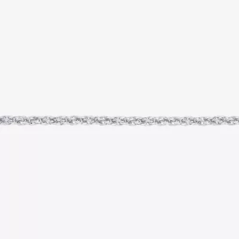 Womens 10K Gold Inch Rope Chain Necklace