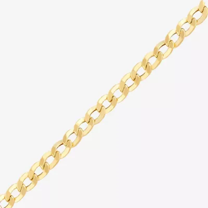Womens 10K Gold 24 Inch Curb Chain Necklace