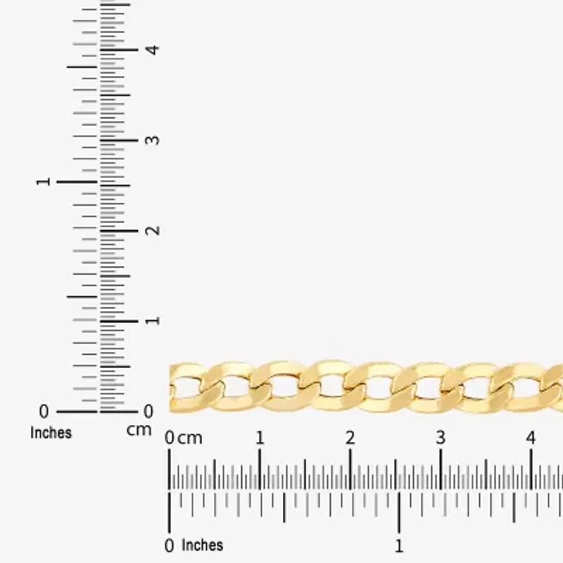 Womens 10K Gold 30 Inch Curb Chain Necklace