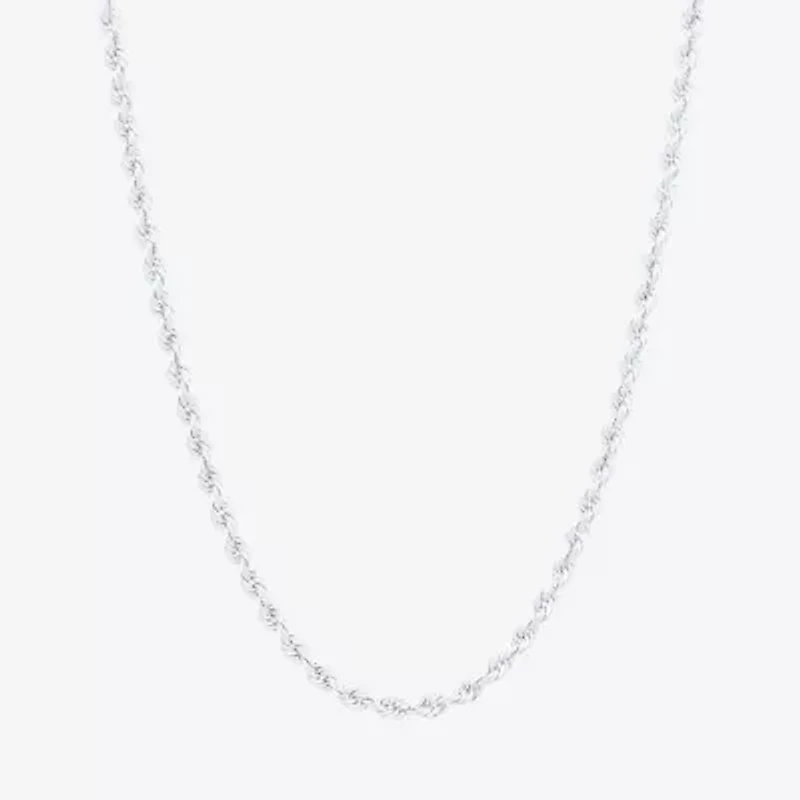 Womens 14K Gold 16 Inch Rope Chain Necklace