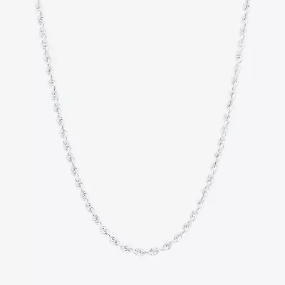Womens 14K Gold 16 Inch Rope Chain Necklace