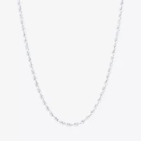 Womens 14K Gold 16 Inch Rope Chain Necklace
