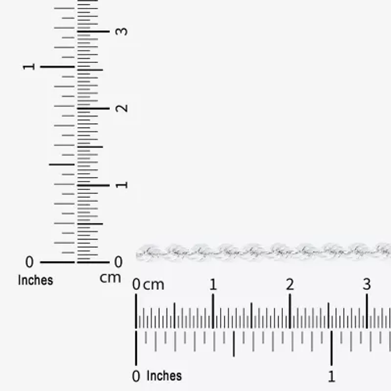 Womens 14K Gold 16 Inch Rope Chain Necklace