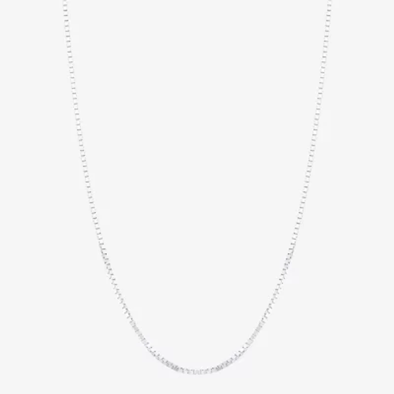 Womens 14K Gold 16 Inch Box Chain Necklace