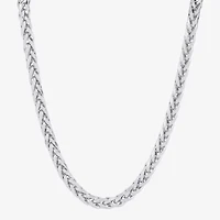 Womens 10K Gold 22 Inch Wheat Chain Necklace