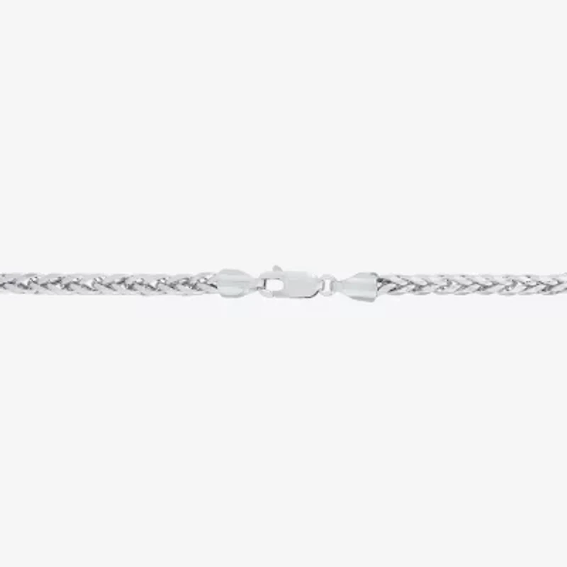 Womens 10K Gold Inch Wheat Chain Necklace