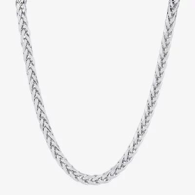 Womens 10K Gold 24 Inch Wheat Chain Necklace