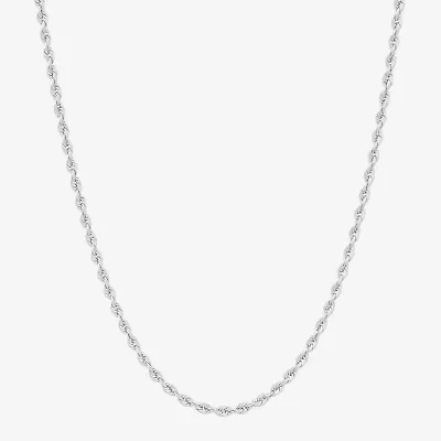 Womens 14K Gold 20 Inch Rope Chain Necklace