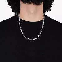 Womens 10K Gold 24 Inch Curb Chain Necklace