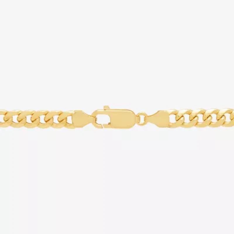 Womens 14K Gold 20 Inch Cuban Chain Necklace