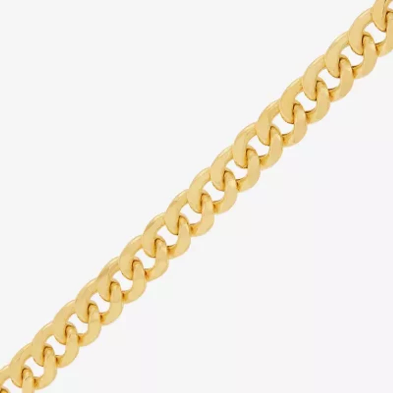 Womens 14K Gold 20 Inch Cuban Chain Necklace