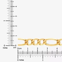 Womens 10K Gold 24 Inch Figaro Chain Necklace