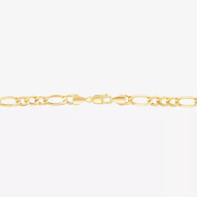 Womens 10K Gold 22 Inch Figaro Chain Necklace