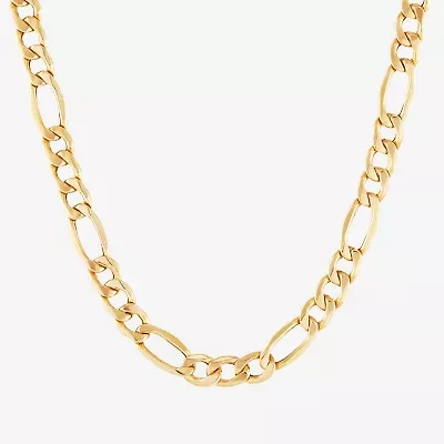 Womens 10K Gold 22 Inch Figaro Chain Necklace