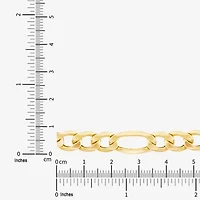 Womens 10K Gold 22 Inch Figaro Chain Necklace
