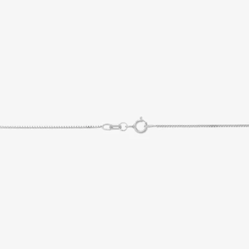 Womens 14K Gold Inch Box Chain Necklace