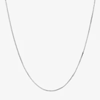 Womens 14K Gold Inch Box Chain Necklace