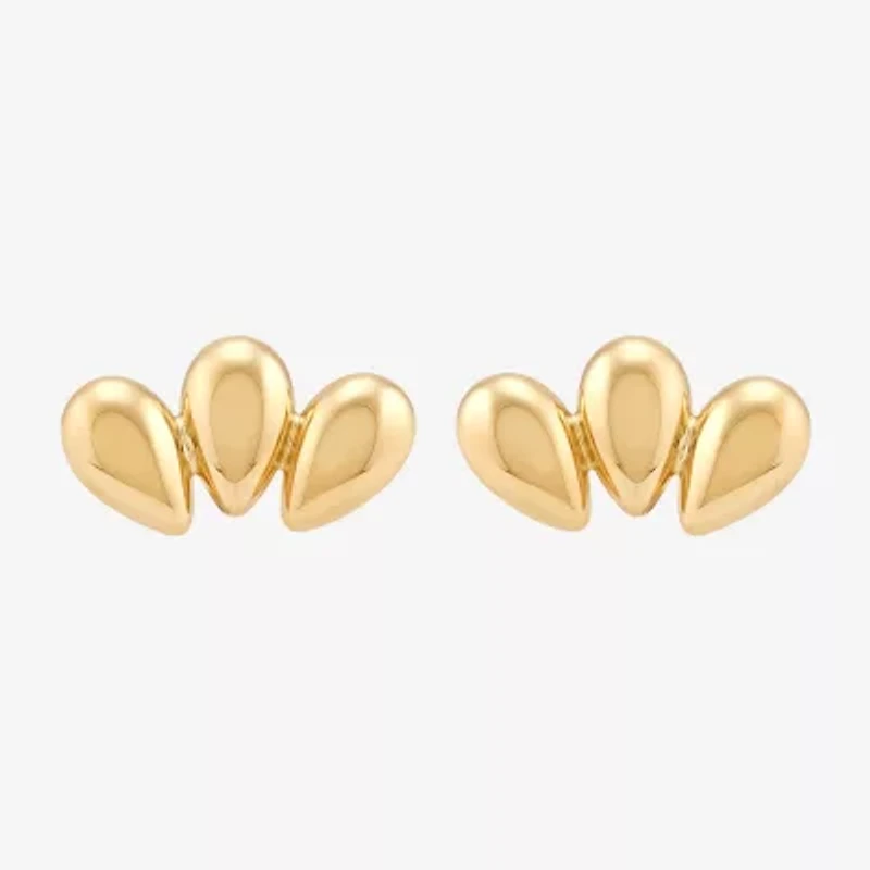 Gold Addiction 10K Gold 18mm Stud Earrings