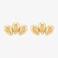 Gold Addiction 10K Gold 18mm Stud Earrings