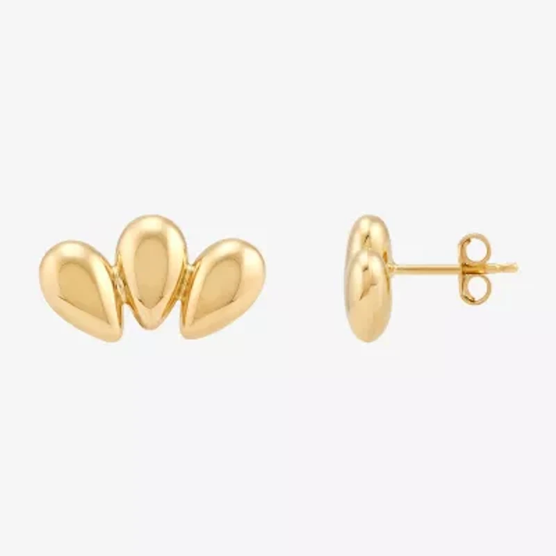 Gold Addiction 10K Gold 18mm Stud Earrings