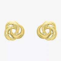 14K Gold 10.2mm Knot Stud Earrings