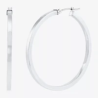 Womens 14K Gold 40mm Hoop Earrings