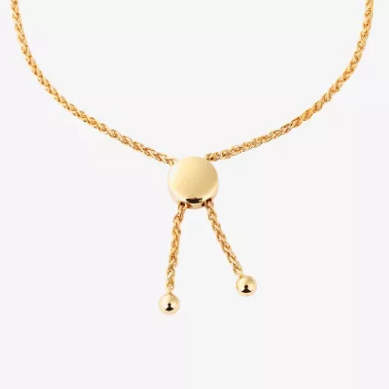 Harry Potter (F / Si2) Womens Diamond Accent Lab Grown White Diamond 14K Gold Over Silver Bolo Bracelet