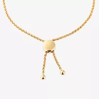 Harry Potter (F / Si2) Womens Diamond Accent Lab Grown White Diamond 14K Gold Over Silver Bolo Bracelet