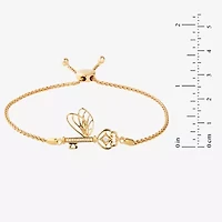 Harry Potter (F / Si2) Womens Diamond Accent Lab Grown White Diamond 14K Gold Over Silver Bolo Bracelet