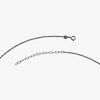 Harry Potter Womens Genuine Black Spinel Sterling Silver 18 Inch Pendant Necklace