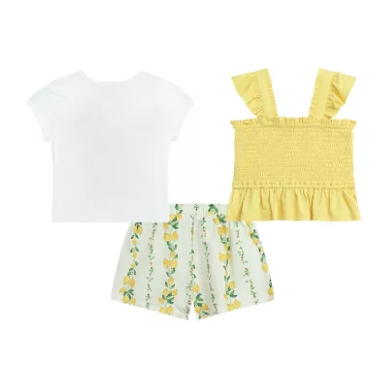 by&by girl Toddler Girls 3-pc. Short Set