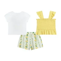 by&by girl Toddler Girls 3-pc. Short Set