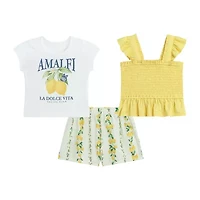 by&by girl Toddler Girls 3-pc. Short Set