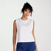 PUMA Womens Crew Neck Sleeveless Active Tank Top