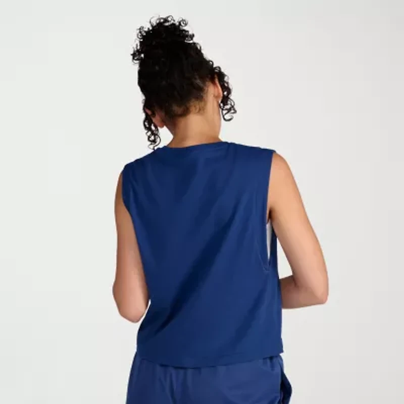 PUMA Womens Crew Neck Sleeveless Active Tank Top