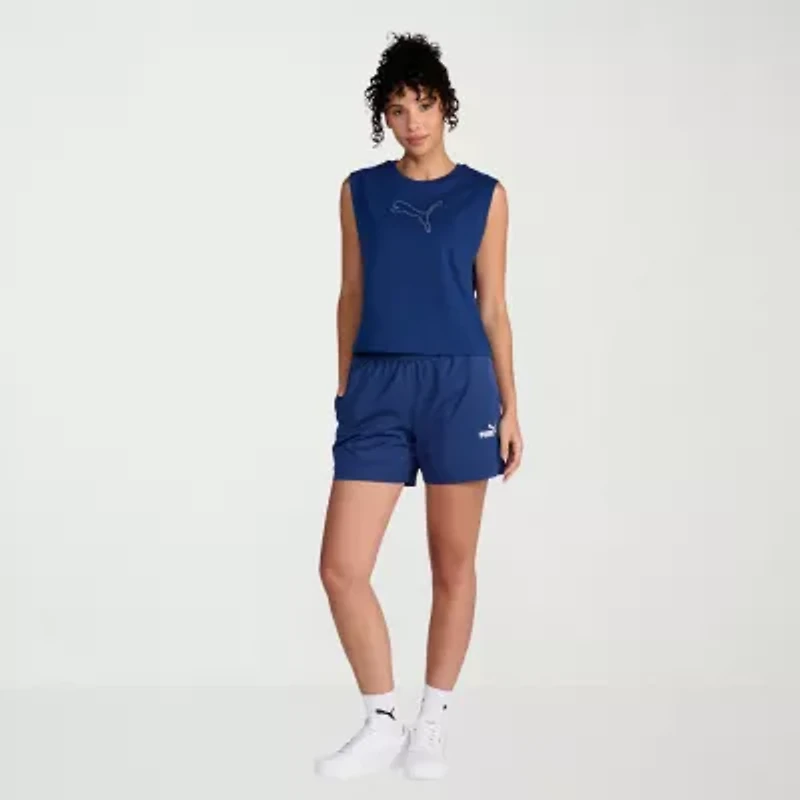 PUMA Womens Crew Neck Sleeveless Active Tank Top