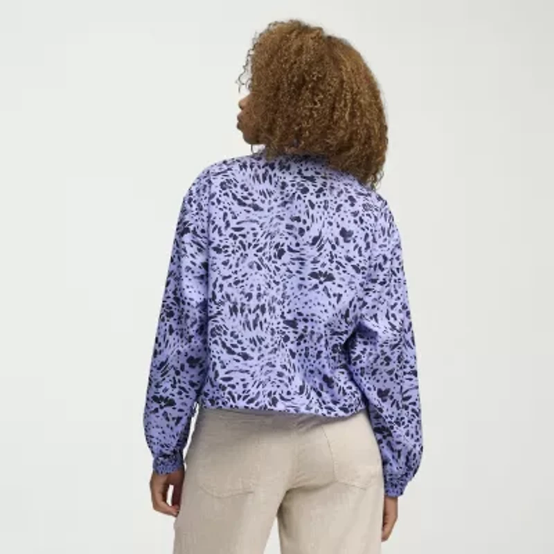 PUMA Womens High Neck Long Sleeve Active Quarter-Zip Pullover