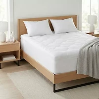 Ella Jayne Lofty 100% Cotton Plush Gel Fiber Filled Mattress Topper