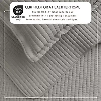 Linery Detailed Channel Stitch Reversible Quilt Set