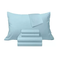 Ella Jayne 100% Cotton Percale Cool and Crisp Deep Pocket Sheet Set
