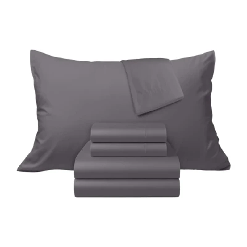 Ella Jayne 100% Cotton Sateen 500 Thread Count Deep Pocket 4-piece Sheet Set